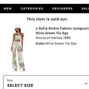 House of Harlow 1960 x Sofia Richie Fabien Jumpsuit